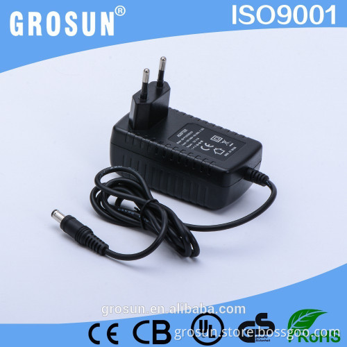 CE/UL/FCC Listed DC Output 12V 1A 1.2A 1.5A 2A 2.5A EU Plug Power Adapter EU Plug Charger Switching Power Supply